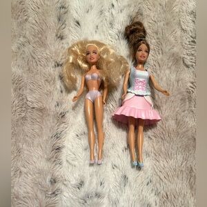 Lot of 2 Barbie mini Kingdom dolls